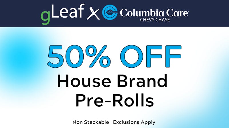 gLeaf - Rockville 50% off House Brand Pre-Rolls 💨