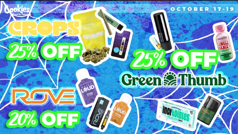 Cookies Peoria Heights 🕸️ Weekend Kickoff! Save up to 25% OFF 🕸️