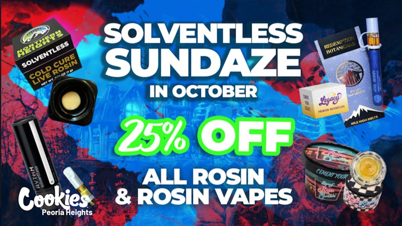 Cookies Peoria Heights 🔥 Cozy Concentrates 25% Off Solventless Rosin🔥