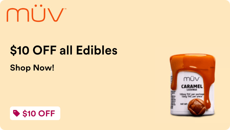 MÜV Dispensary Melbourne $10 OFF all Edibles