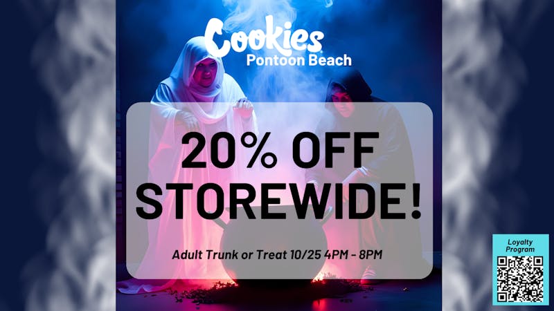 Cookies Pontoon Beach SLASHER SALE - 20% OFF THE HAUL 😈