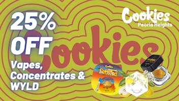 Cookies Peoria Heights Wax Wednesday + WYLD Savings @ Cookies