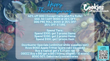 Cookies Pontoon Beach 💥 GREEN WEDNESDAY & BLACK FRIDAY BLOWOUT 💥