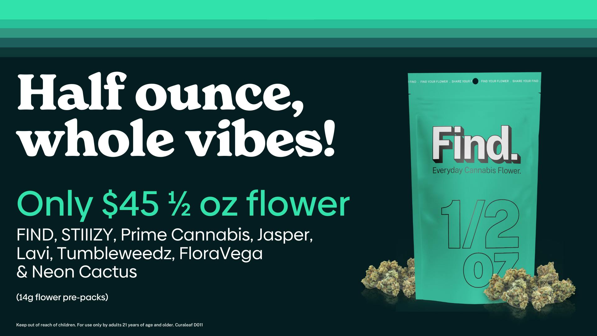 Curaleaf Las Vegas Boulevard 🔥 $45 half ounces 🔥