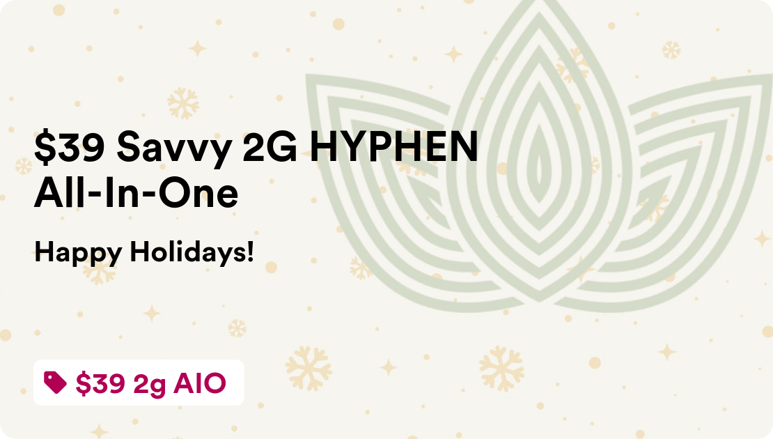 Zen Leaf Flamingo $39 Savvy 2G HYPHEN All-In-One