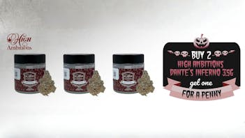 Planet Nugg Weed Dispensary & Delivery Buy 2 High Ambitions Dante's Inferno 3.5g get one
