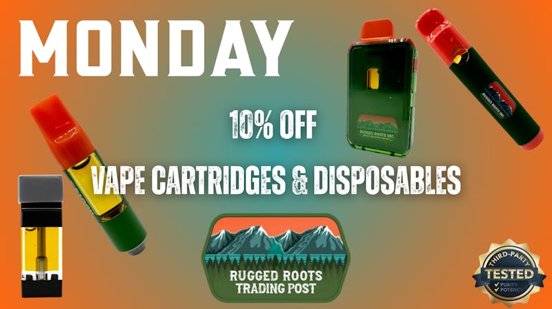 Rugged Roots Trading Post - Auburn Monday Vapes & Disposables!