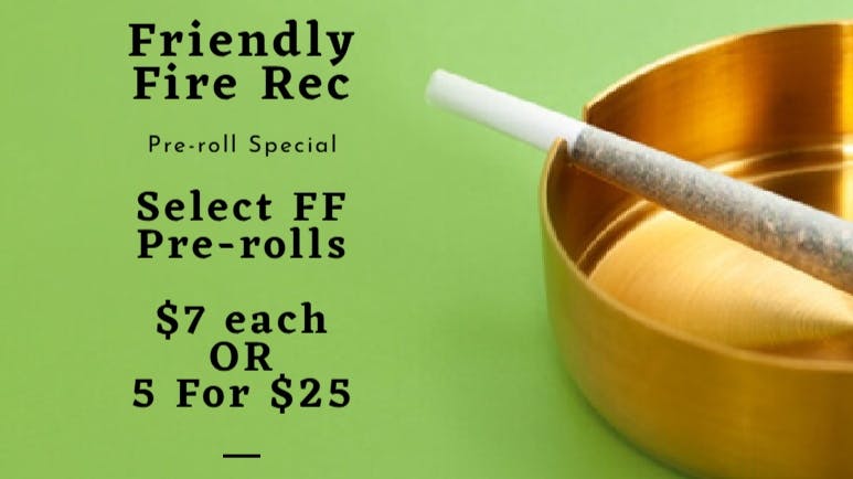 Friendly Fire Recreational Friendly Fire Pre-roll Special
