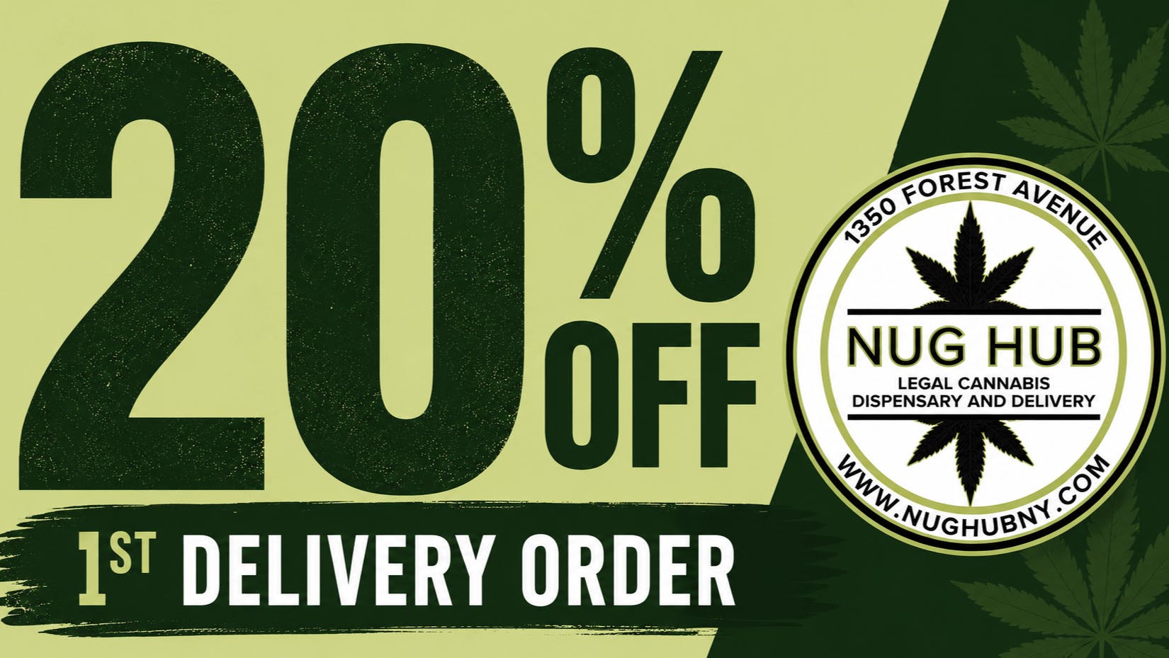 NugHub Delivery - Brooklyn NugHub 20% Off for New Customers!