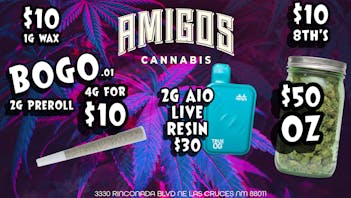 Amigos Cannabis - Las Cruces 🚨 BOGO 2G Prerolls 👀