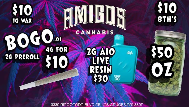 Amigos Cannabis - Las Cruces 🚨 BOGO 2G Prerolls 👀