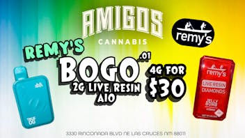 Amigos Cannabis - Las Cruces 4G LIVE RESIN DISPO FOR $30 🔥