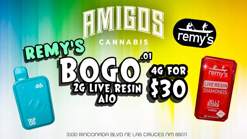 Amigos Cannabis - Las Cruces 4G LIVE RESIN DISPO FOR $30 🔥
