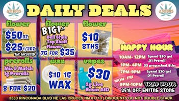 Amigos Cannabis - Las Cruces 🍃 $50 OZ FLOWER🍃8 FOR $20 PREROLLS ✨
