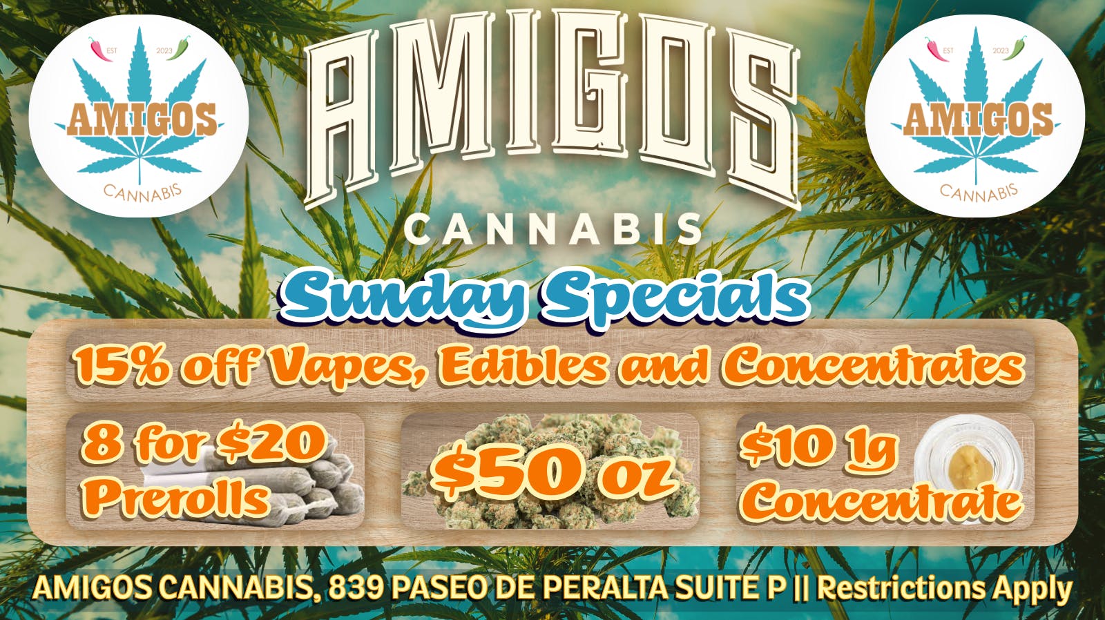 Amigos Cannabis - Santa Fe 🚀15% OFF Vapes, Edibles & Concentrates🌶️