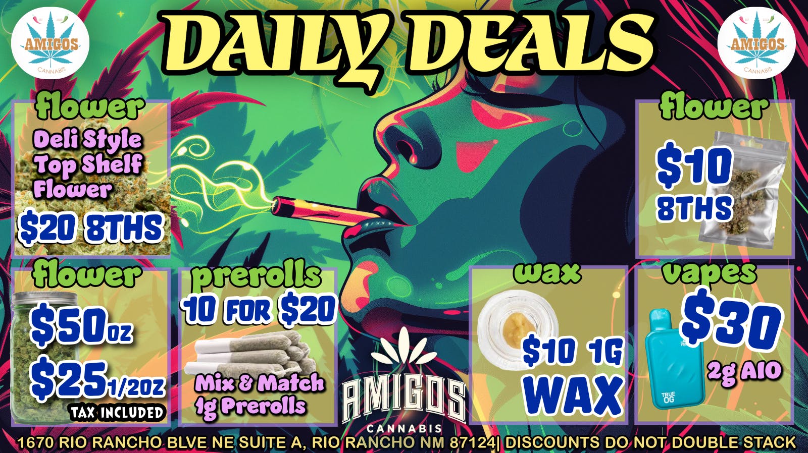 Amigos Cannabis - Rio Rancho ⭐ Daily Deals ⭐ 10 for $20 prerolls🚨