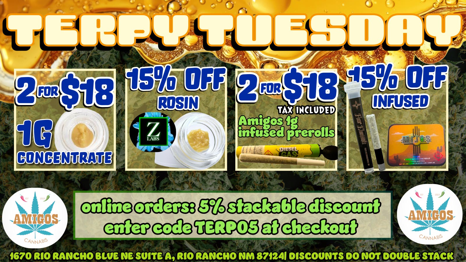 Amigos Cannabis - Rio Rancho 😮‍💨TERPY TUESDAY✨