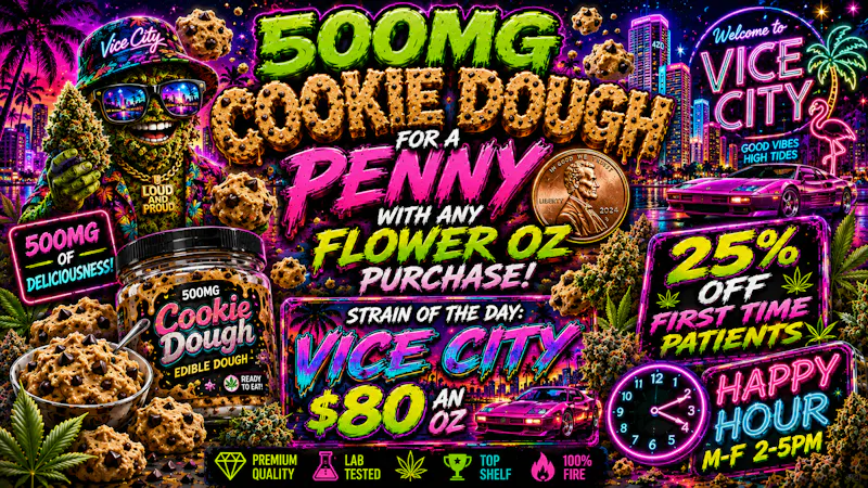 Jackpot Dispensary 500mg Cookie Dough for a penny!