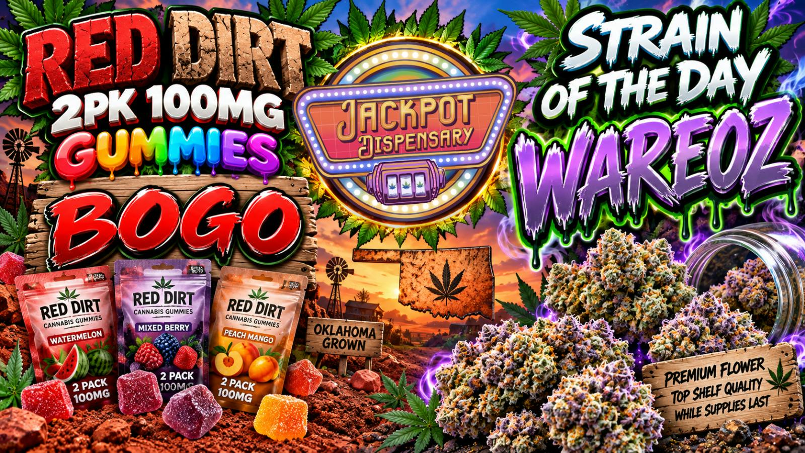 Jackpot Dispensary DEALS, DEALS, DEALS