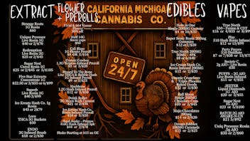 California Michigan Cannabis Company Black Friday Giveaways!