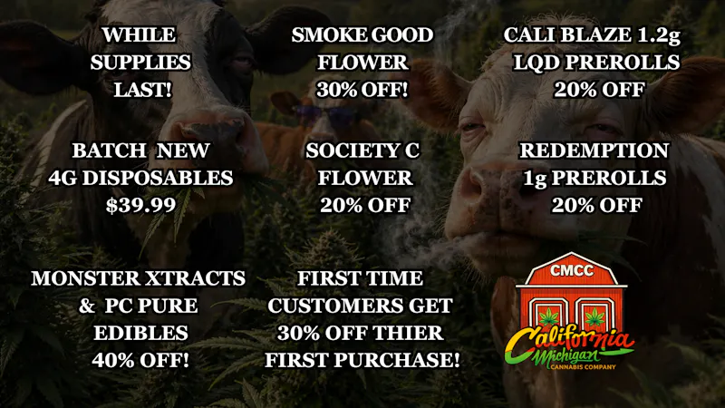 California Michigan Cannabis Company NEW 4g BATCH DISPOSABLES