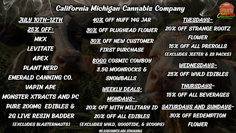 California Michigan Cannabis Company 24/7 WE NEVER CLOSE!