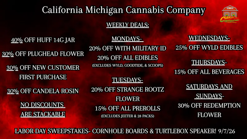 California Michigan Cannabis Company 24/7WENEVERCLOSE!
