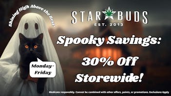 Star Buds Tupelo Spooky Savings: 30% OFF STOREWIDE