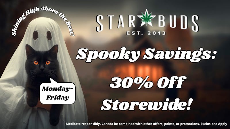 Star Buds Medical - Oxford Spooky Savings: 30% OFF STOREWIDE