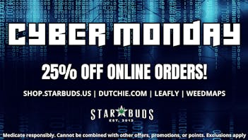 Star Buds Ocean Springs Cyber Monday: 25% Off Online Orders