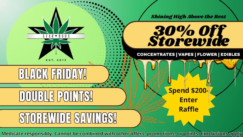 Star Buds Medical - Oxford Black Friday: 30% Off Storewide