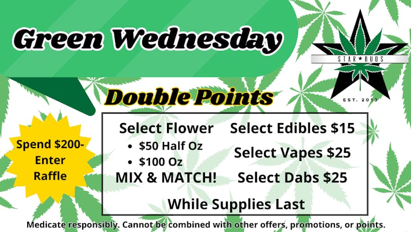 Star Buds Medical - Oxford Green Wednesday $50 Half Ounce- Mix & Match