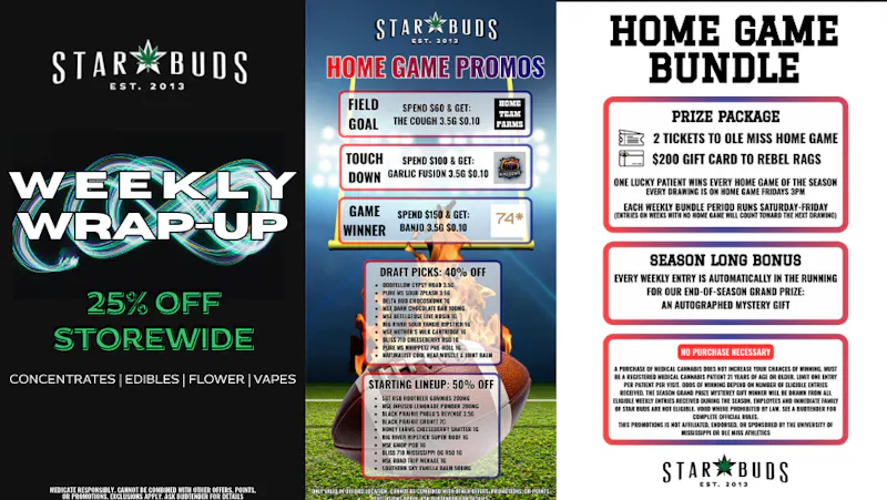 Star Buds Medical - Oxford Weekly Wrap-up: 25% Off Storewide