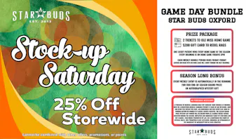 Star Buds Medical - Oxford 25% Off Storewide: ASK ABOUT OUR GAME DAY BUNDLE
