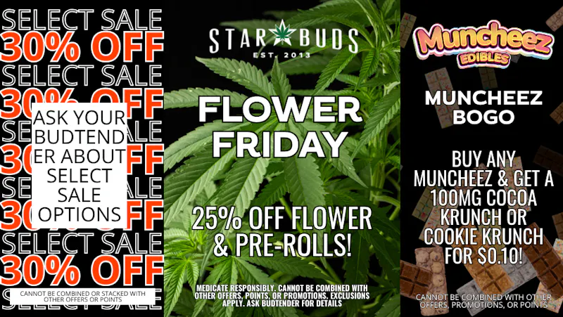 Star Buds Medical - Oxford Flower Friday: 25% Off Flower