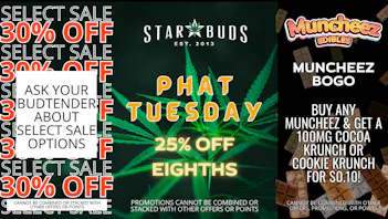 Star Buds Medical - Natchez Phat Tuesday: 25% OFF EIGHTHS!