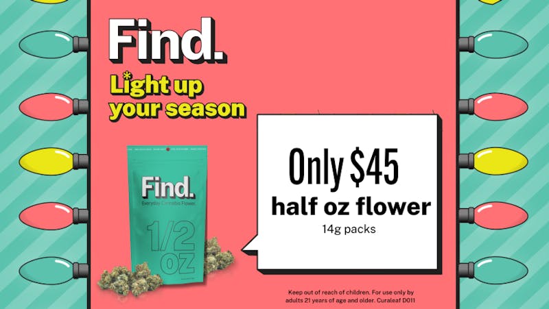 Curaleaf - North Las Vegas $45 half ounce FIND flower