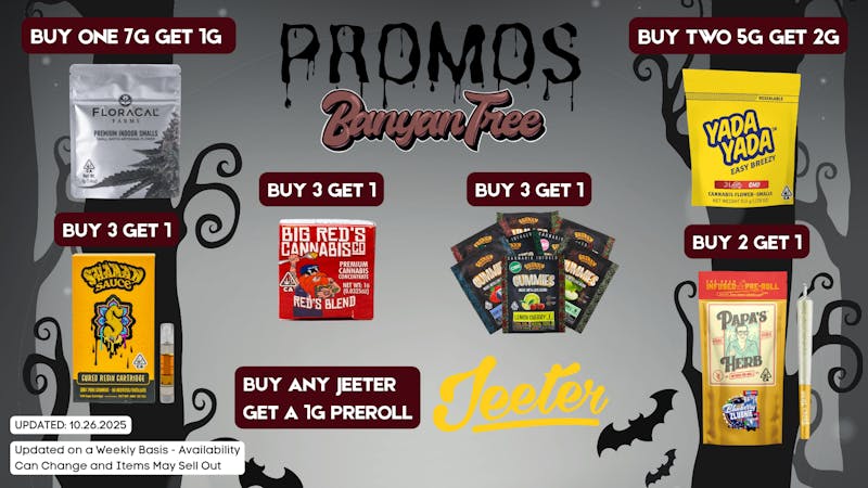 Banyan Tree Fresno Spooky Promos at Banyan Tree!