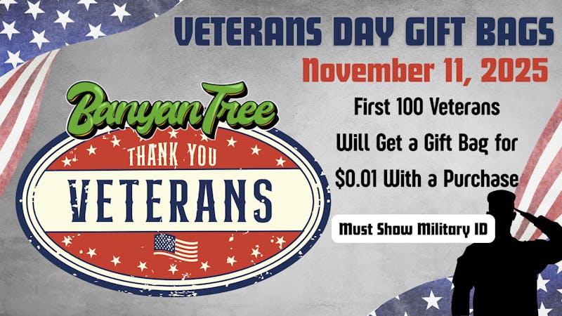 Banyan Tree Fresno VETERANS DAY DEALS 🇺🇸