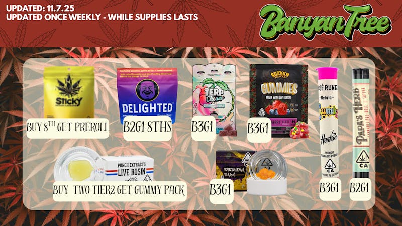 Banyan Tree Fresno Daily Promotions 🍃