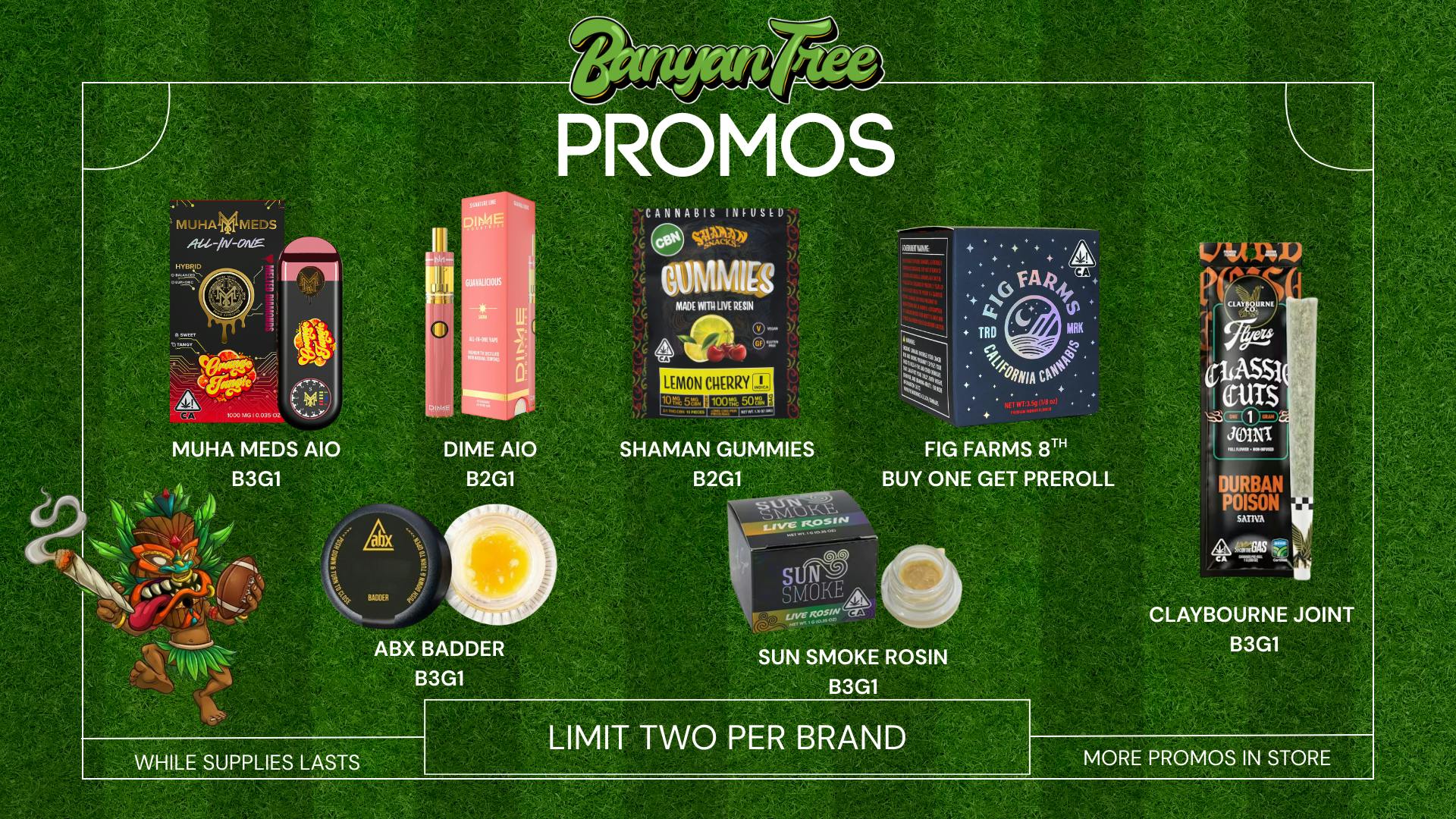 Banyan Tree Fresno Super Promotions at Banyan Tree! 🍃🏈