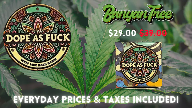 Banyan Tree Fresno Dope As F*** Concentrate Available Now ‼️