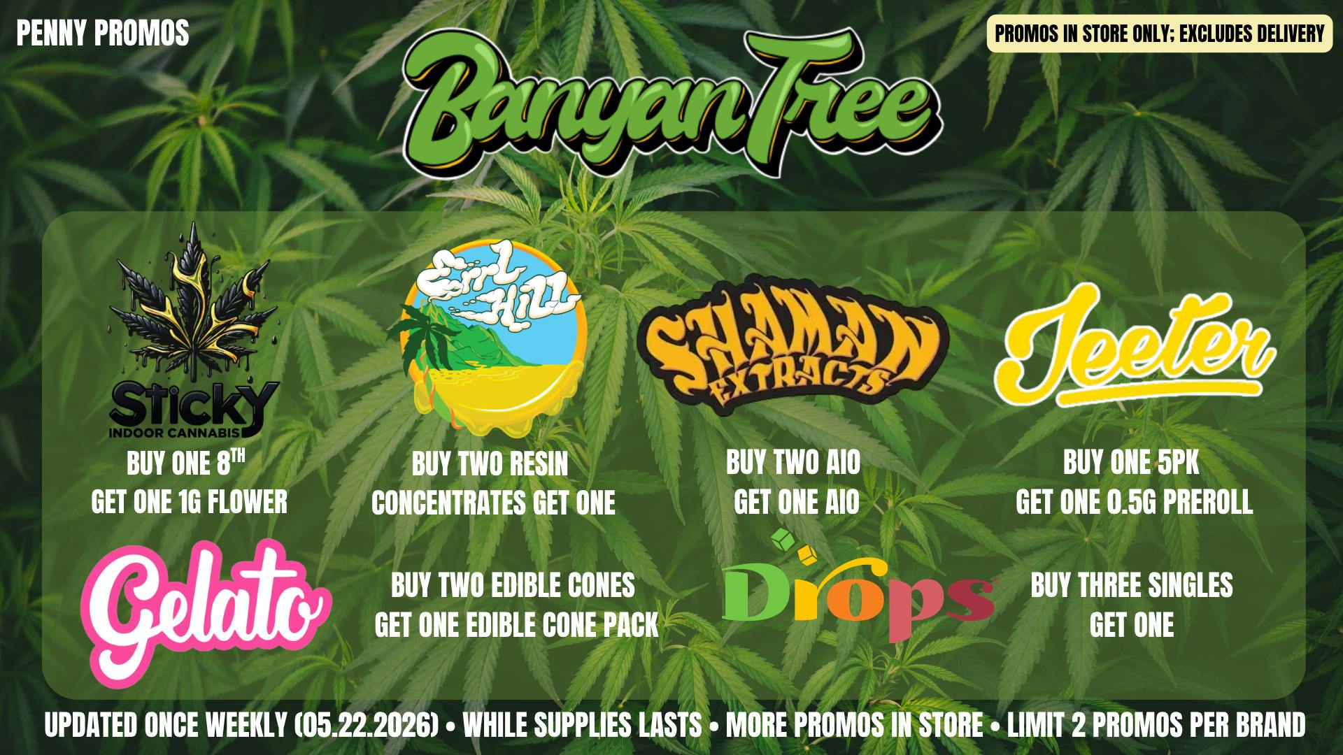 Banyan Tree Fresno Banyan Tree Daily Promos 🌴