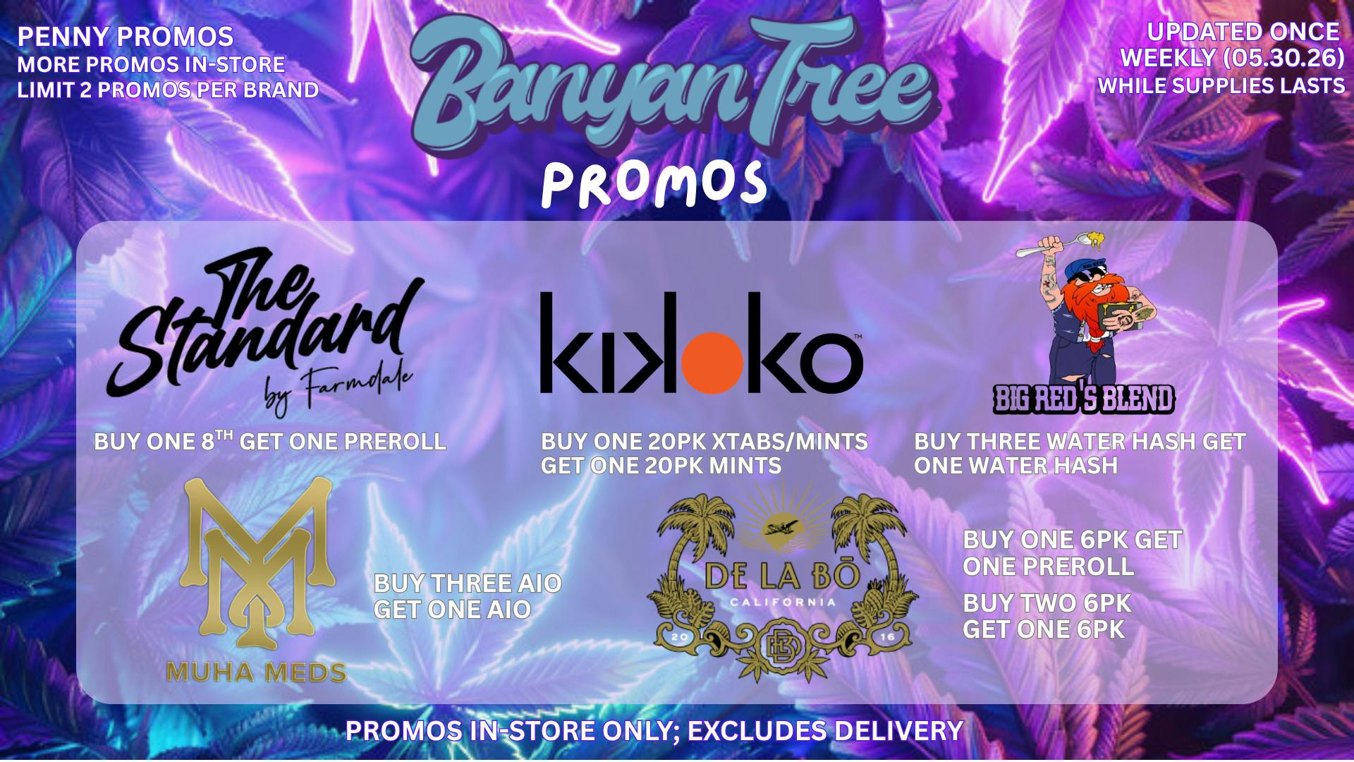 Banyan Tree Fresno Banyan Tree Daily Promos 🌴