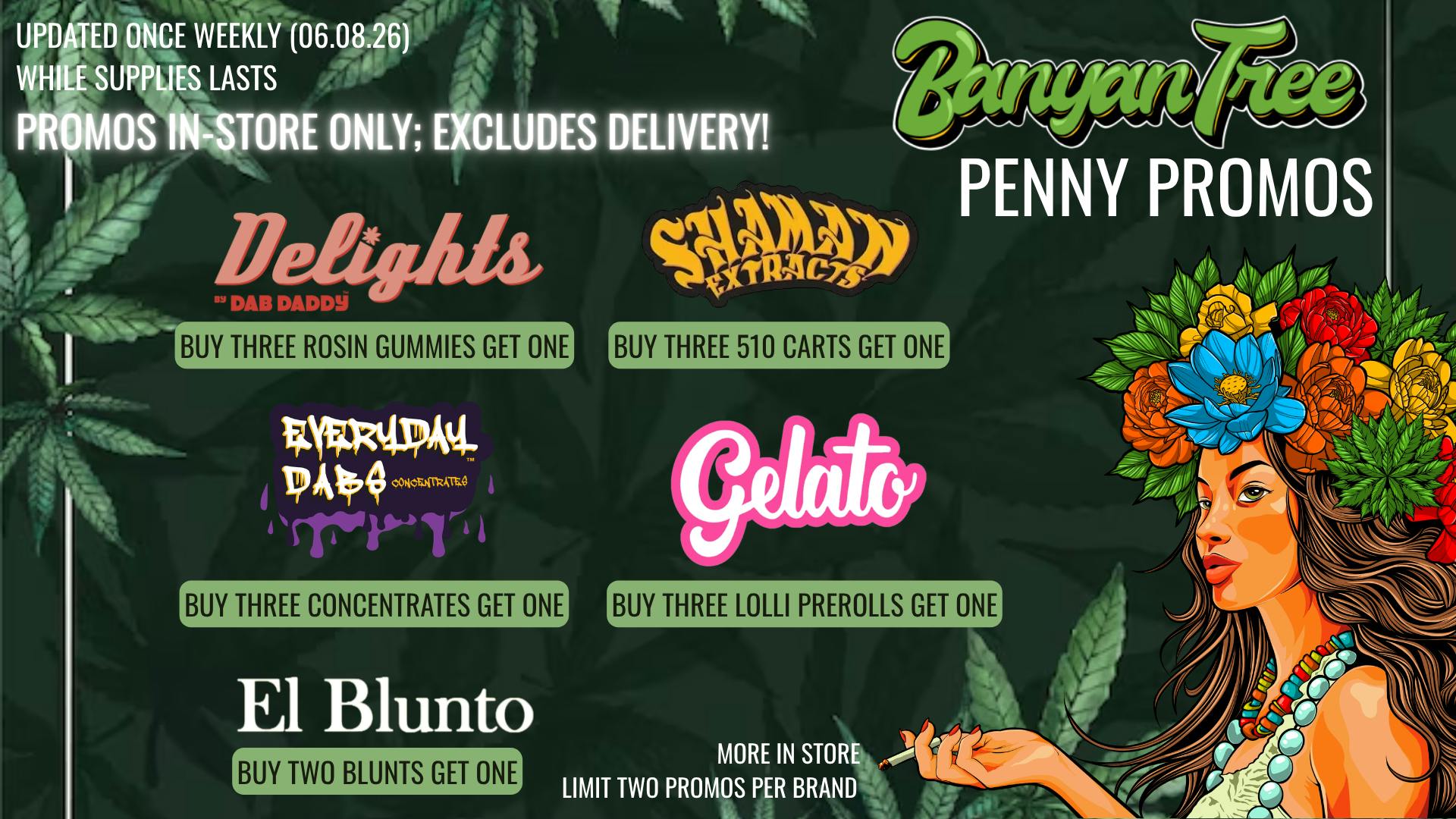 Banyan Tree Fresno Daily Promos 🌴🍃