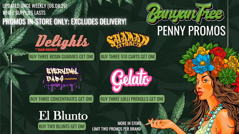 Banyan Tree Fresno Daily Promos 🌴🍃