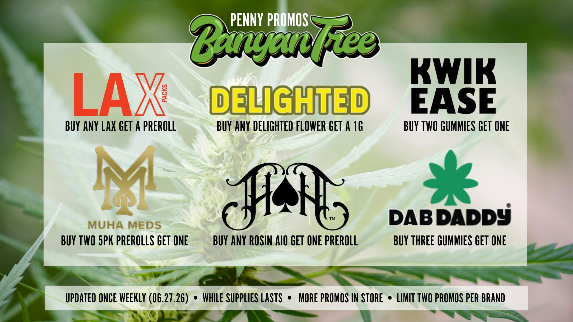 Banyan Tree Fresno Daily Promos 🌴🍃