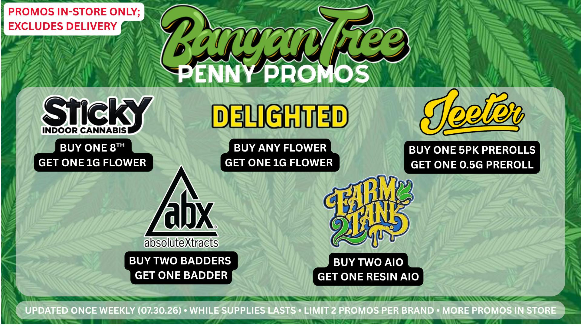 Banyan Tree Fresno Daily Promos 🌴🍃