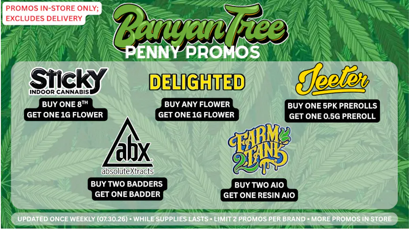 Banyan Tree Fresno Daily Promos 🌴🍃
