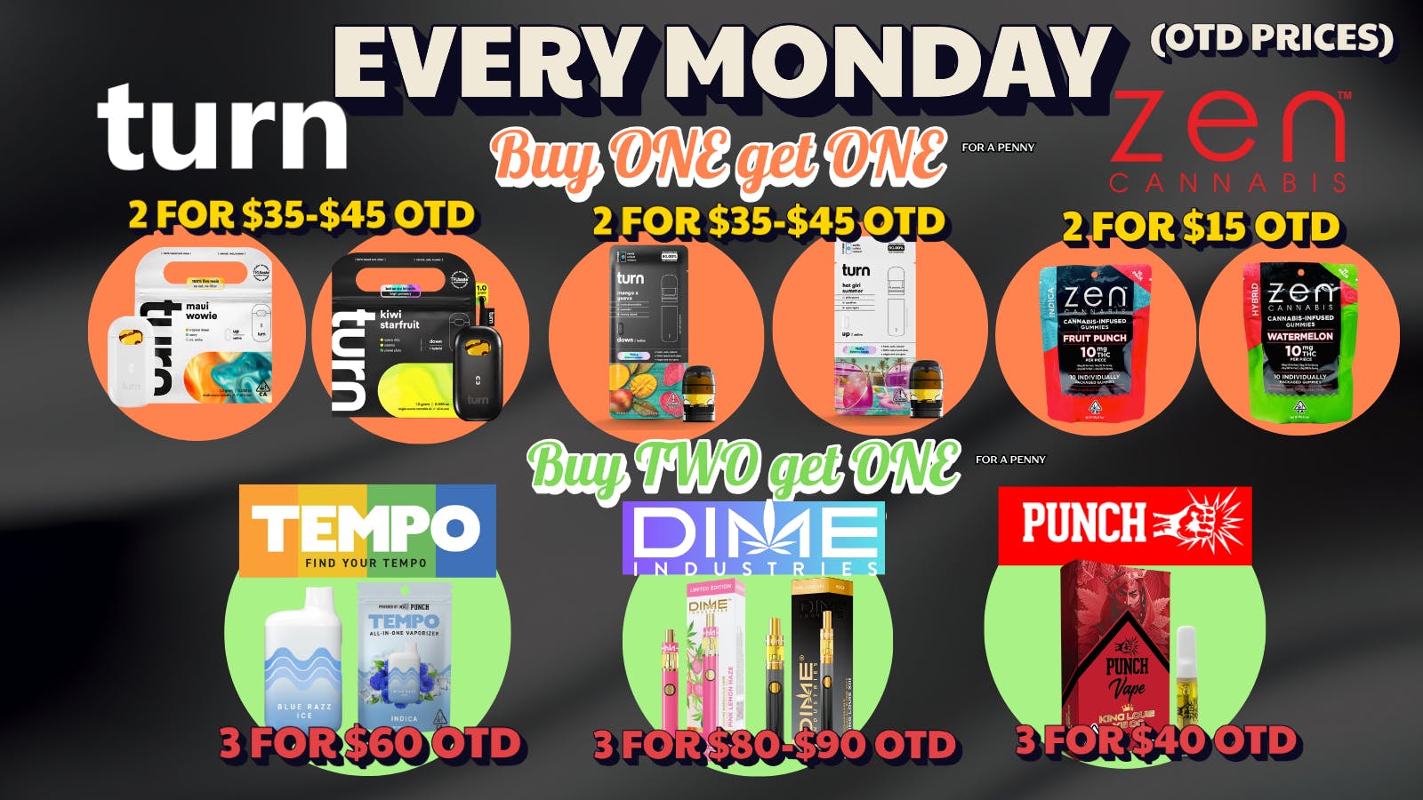 X Raided BUY 1 GET 1 ON TURN ALL IN ONE & PODS EVERY MONDAY